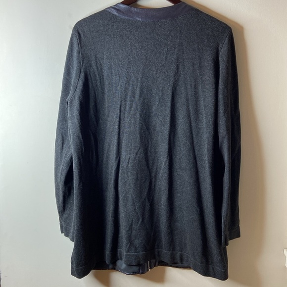 PETER NYGARD Textured Faux Leather Mixed Media Jacket - Picture 10 of 12